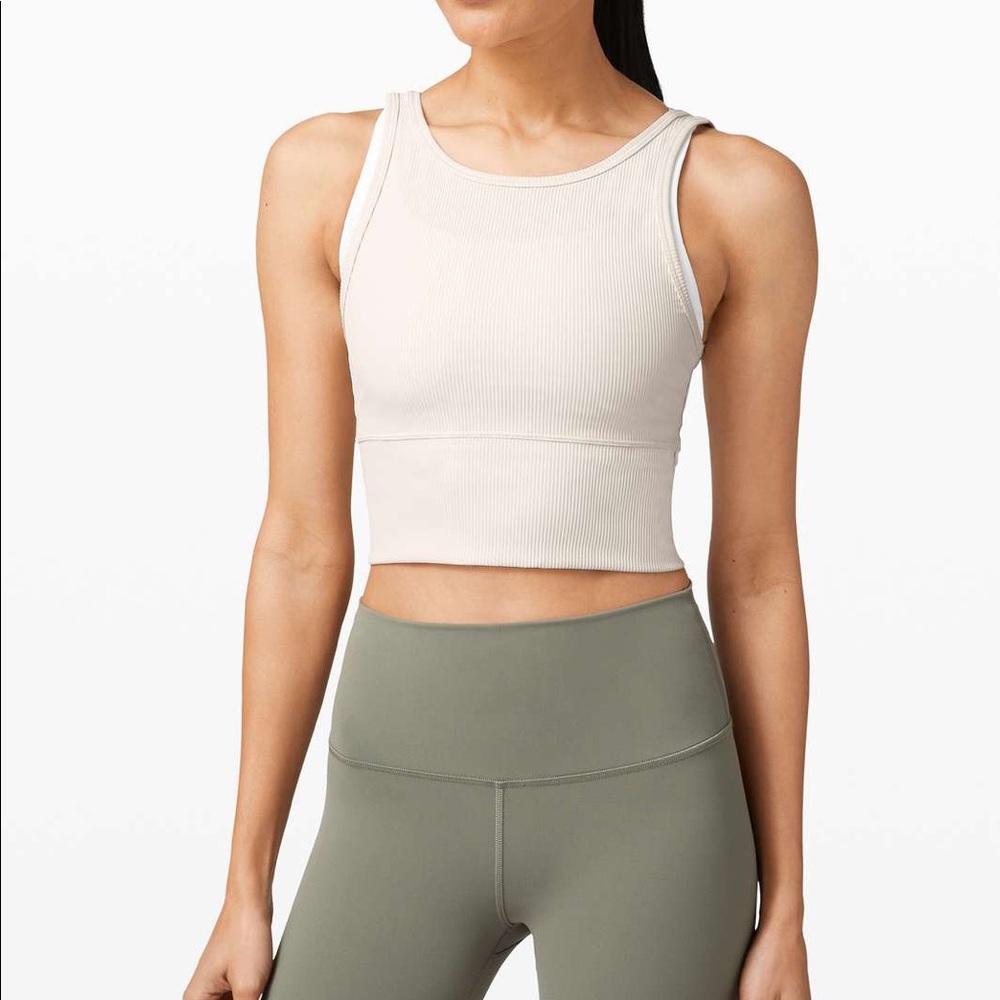 Lululemon Power Pivot Tank *Rib - Light Ivory - Picture 3 of 8